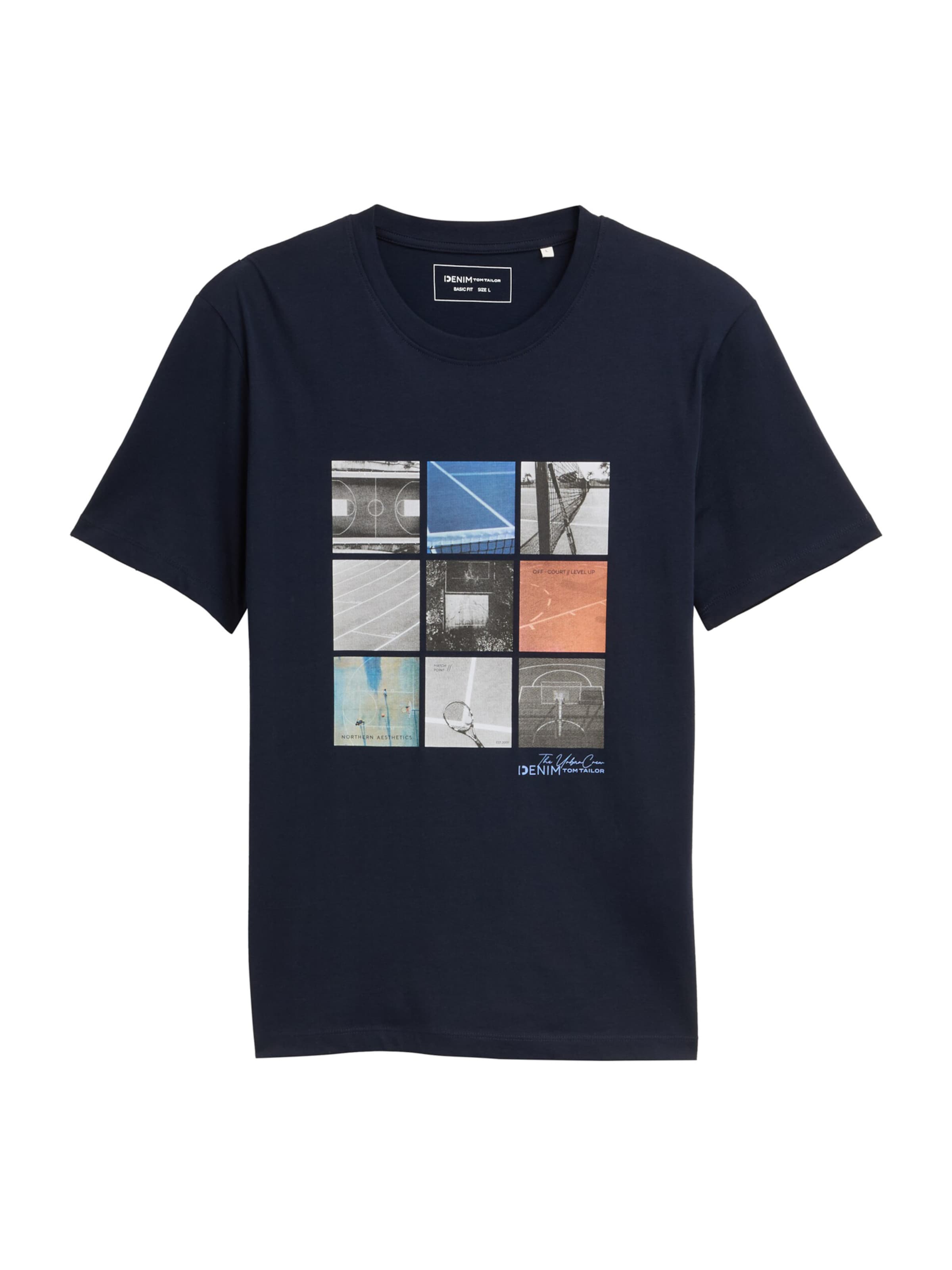 TOM TAILOR DENIM Shirt in Blue: front