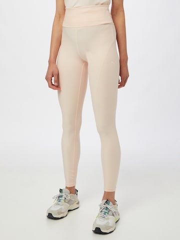 Skinny Pantalon de sport PUMA en rose : devant