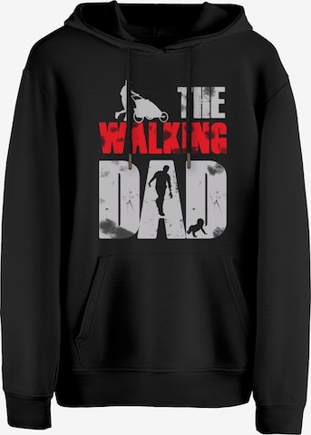 Felpa 'The Walking Dad' di Cotton Prime in nero: frontale