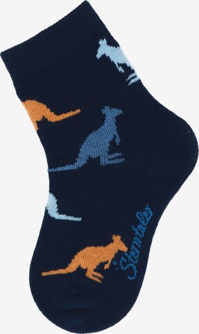 STERNTALER Socken 'Wildnis' in Blau