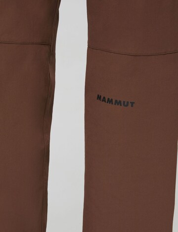 MAMMUT Regular Outdoor Pants in Brown