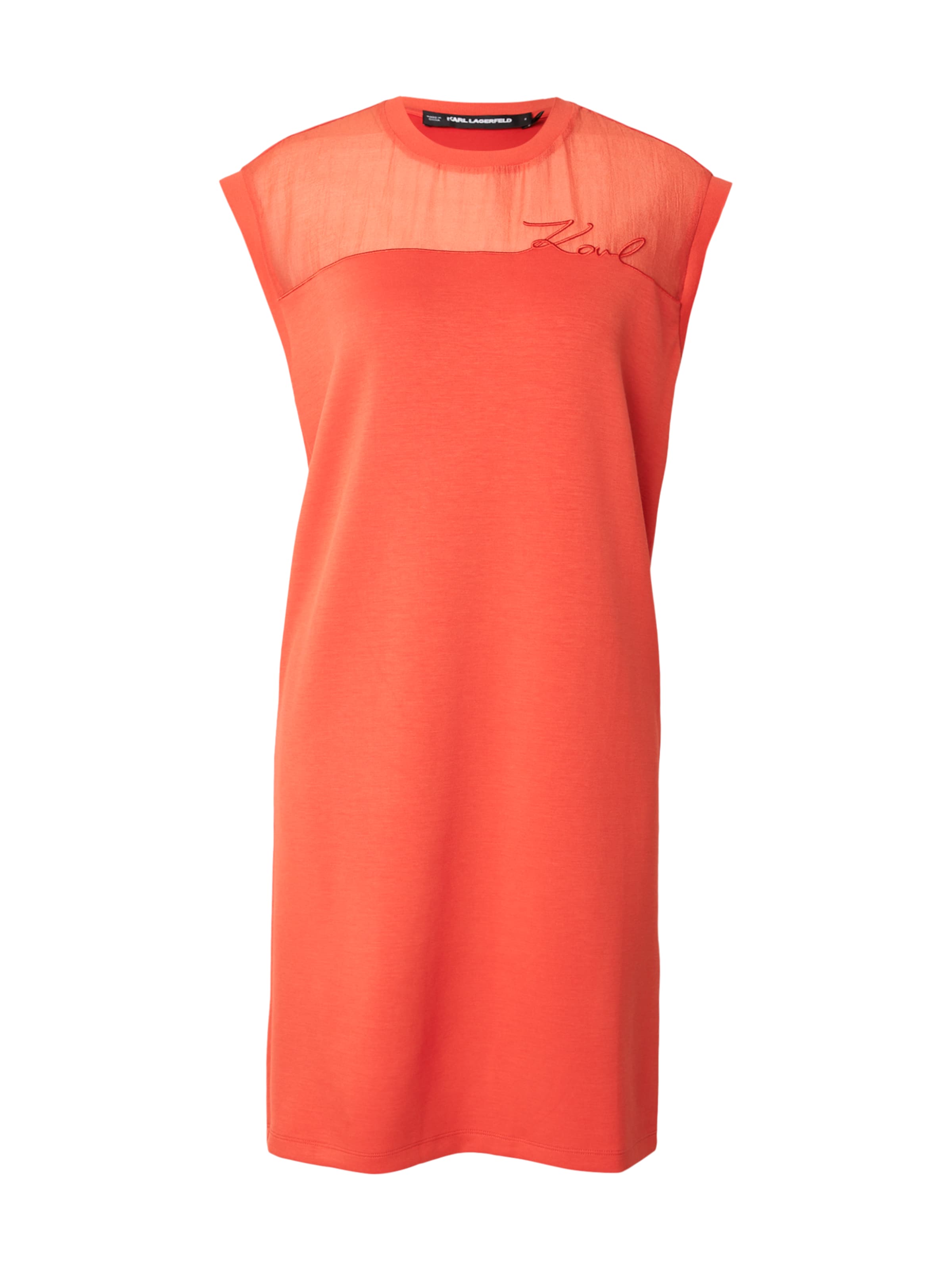 Karl Lagerfeld Kleid in Orange: Vorderseite