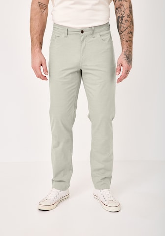 REDPOINT Regular Pants in Green: front