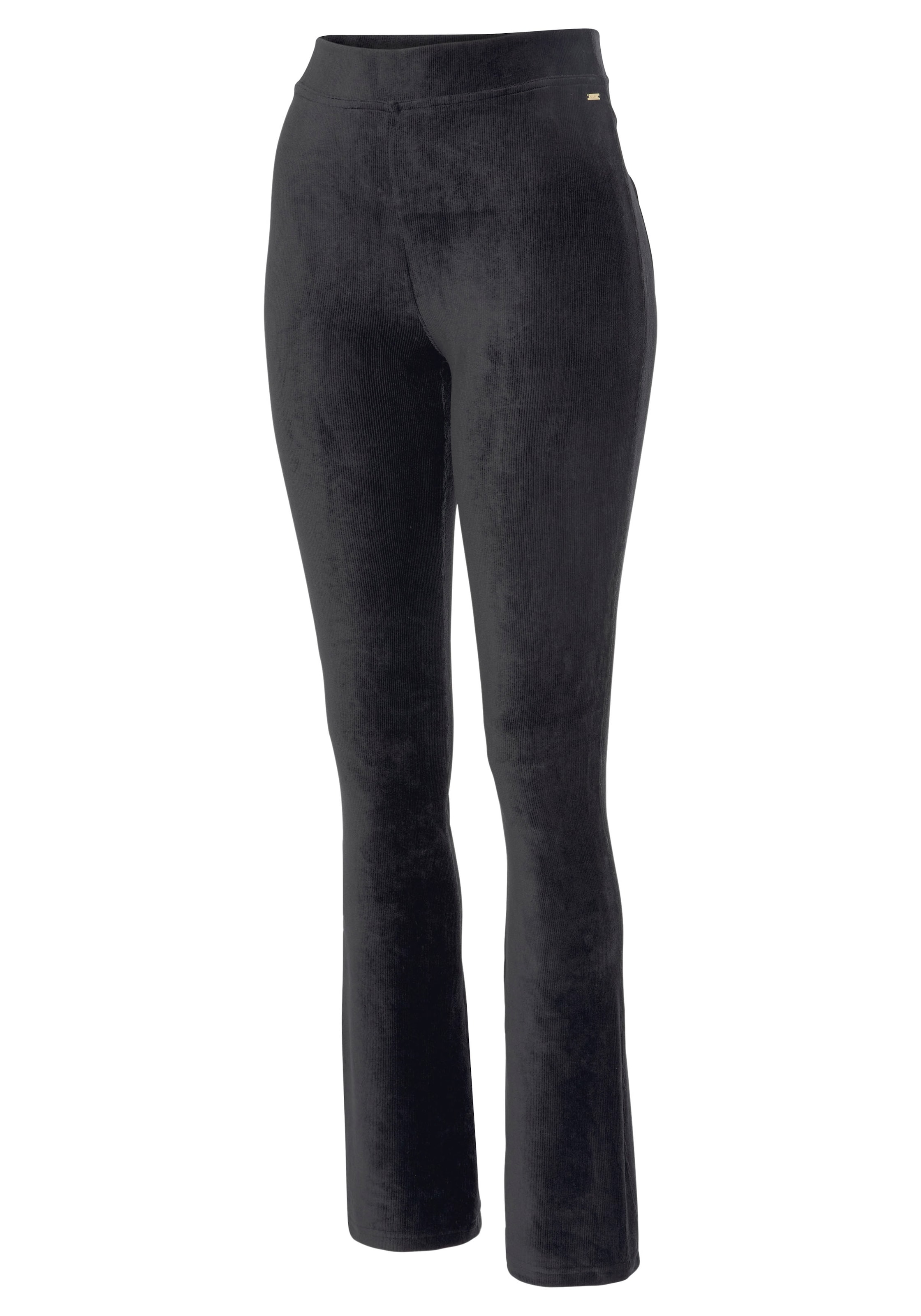 évasé Pantalon LASCANA en noir