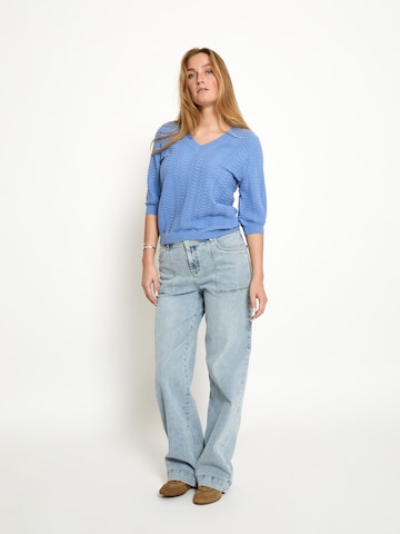 Peppercorn Top 'Ruthia' in Blauw