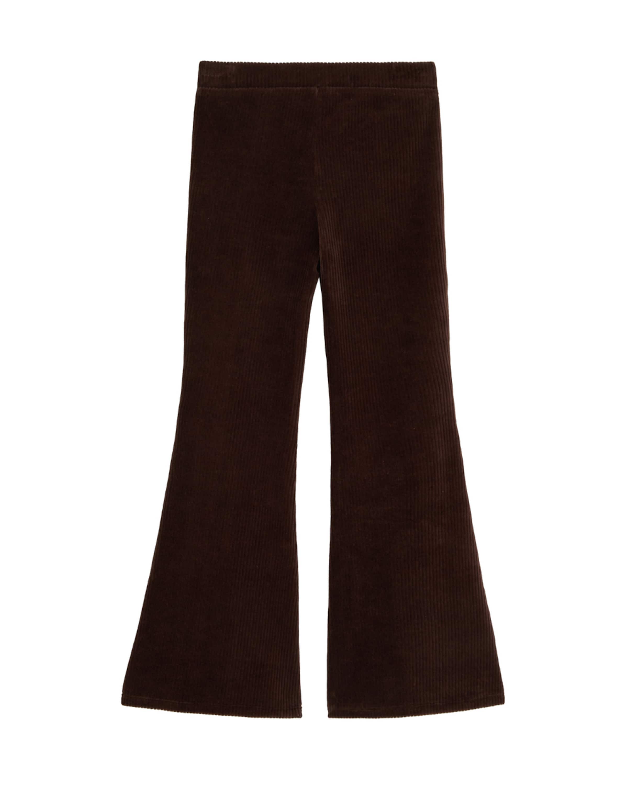 WE Fashion Flared Broek in Bruin: voorkant