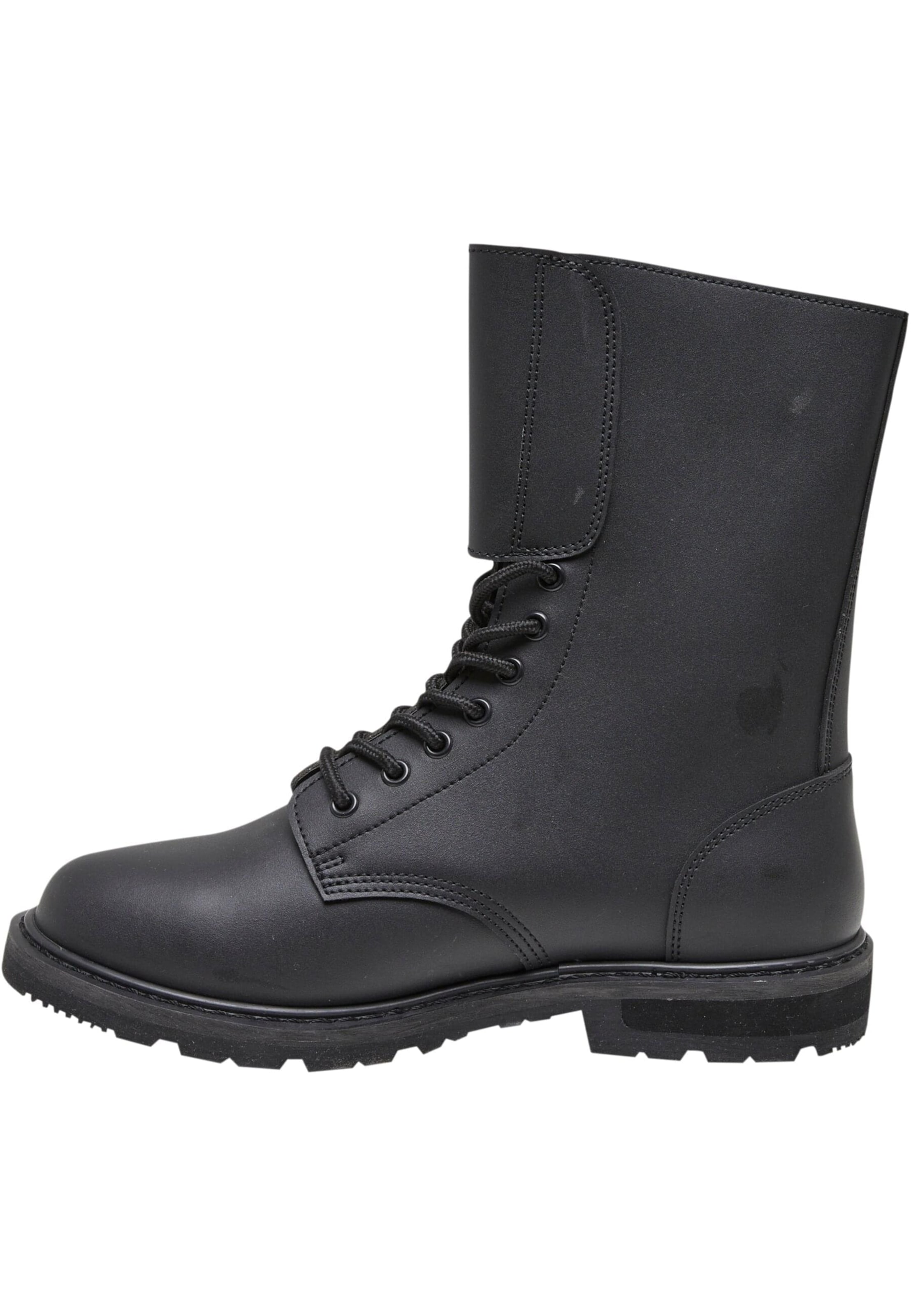 Brandit Šněrovací boty 'French Combat' – černá: přední strana