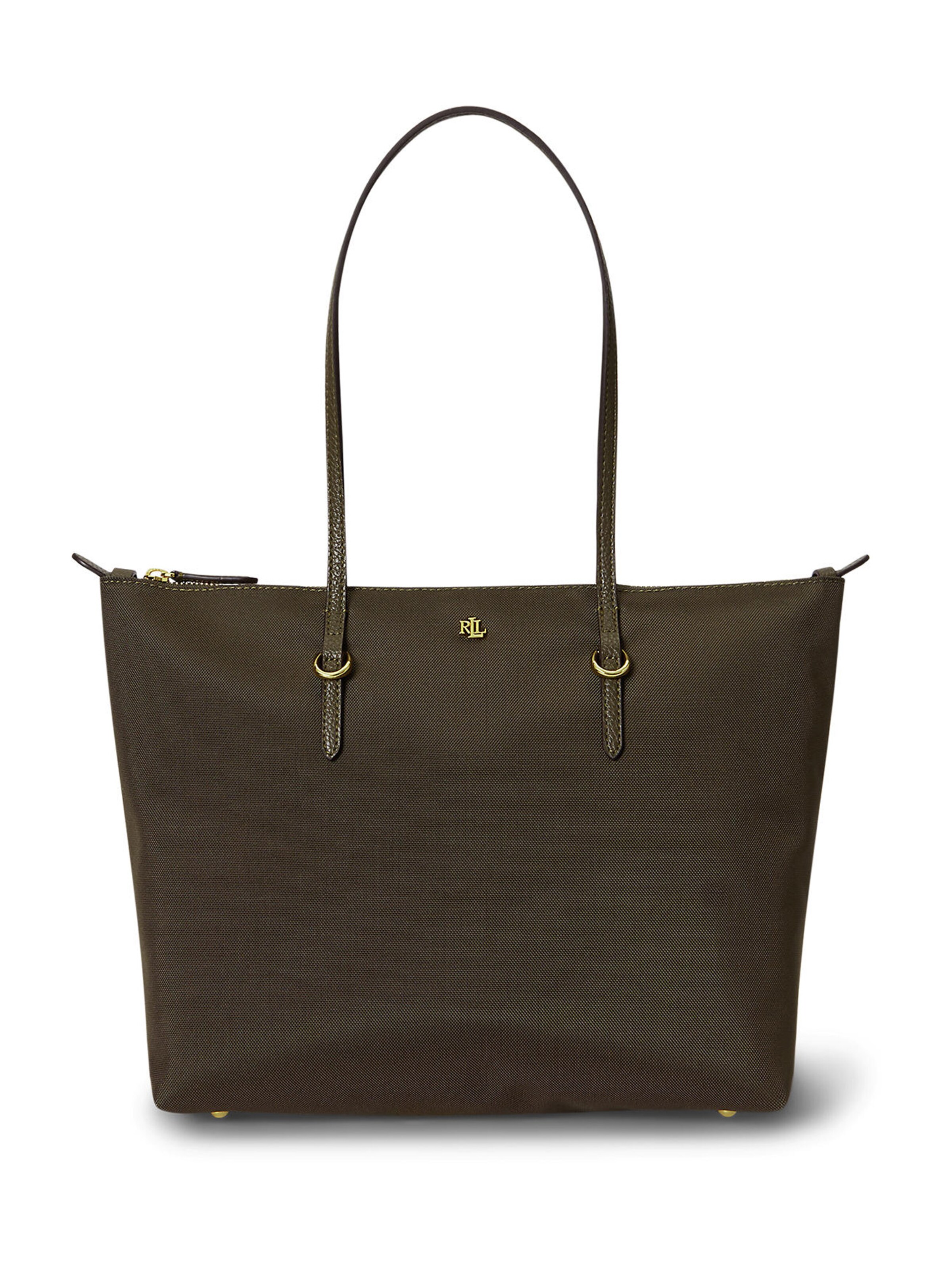 Lauren Ralph Lauren Shopper táska 'KEATON' - zöld: elől