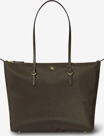 Lauren Ralph Lauren Shopper táska 'KEATON' - zöld: elől