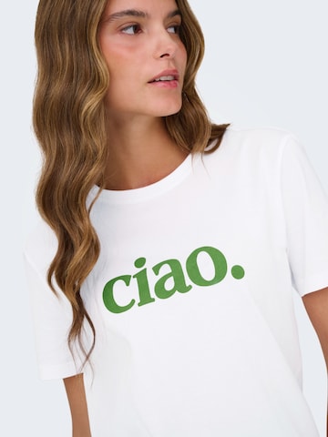 ONLY Tričko 'ONLMIA' – bílá