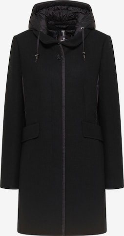 Barbara Lebek Between-Seasons Coat in Black: front