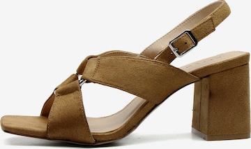 Celena Strap Sandals 'Christel' in Brown