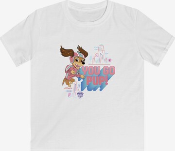 T-Shirt 'Liberty You Go Pup!' F4NT4STIC en blanc : devant