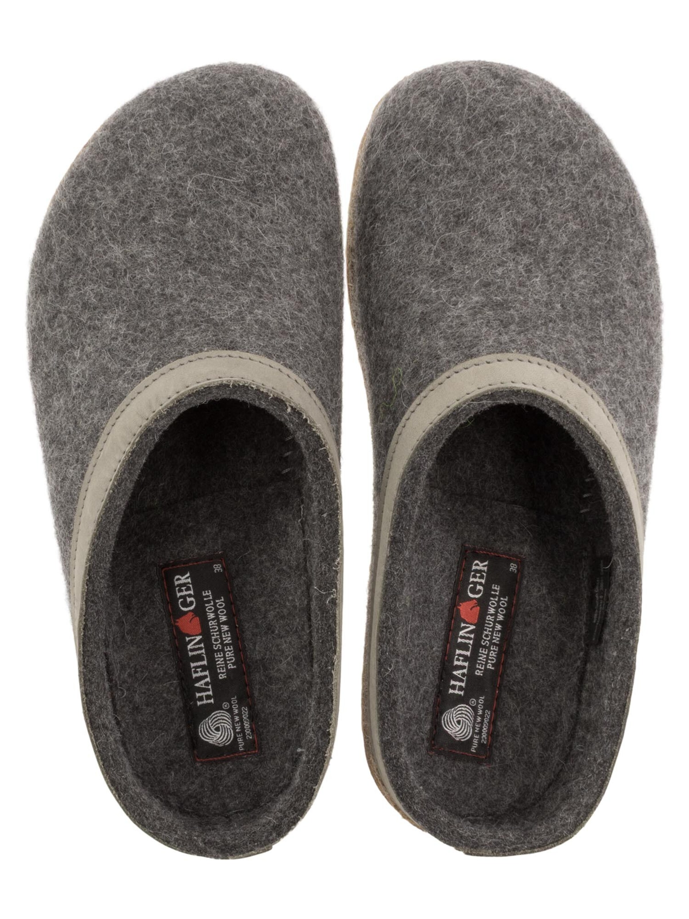 HAFLINGER Clogs 'Torben Grizzly' in Grey