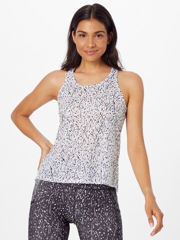 Marika Sports Top 'SEA' in White: front