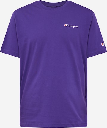 Champion Authentic Athletic Apparel T-Shirt in Lila: Vorderseite