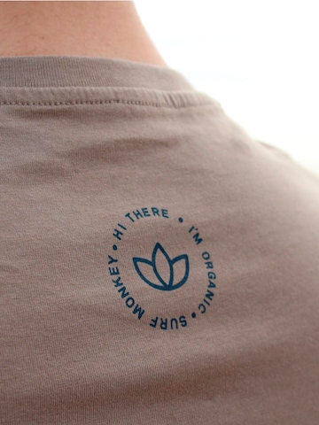 Surf Monkey Shirt in Beige