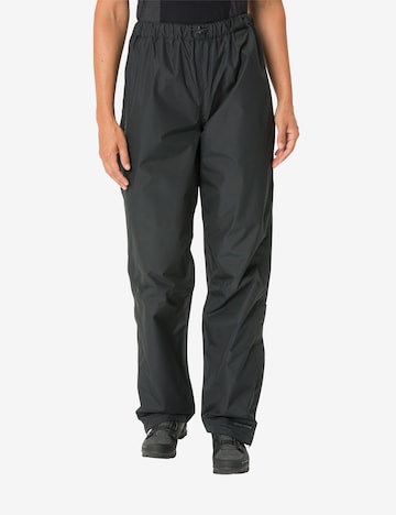 VAUDE Regular Outdoor Pants in Black: front