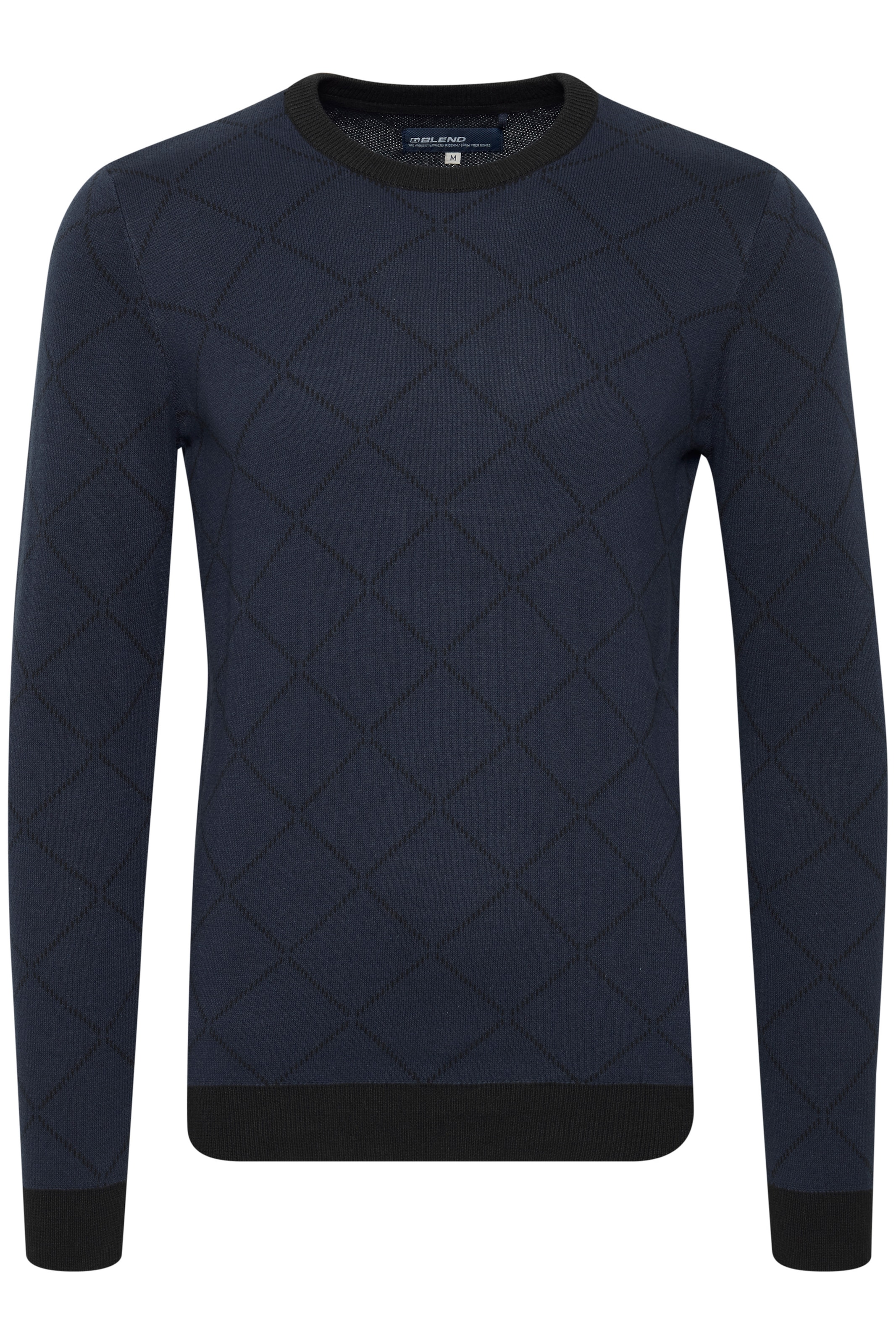 BLEND Trui 'Nison' in Blauw: voorkant