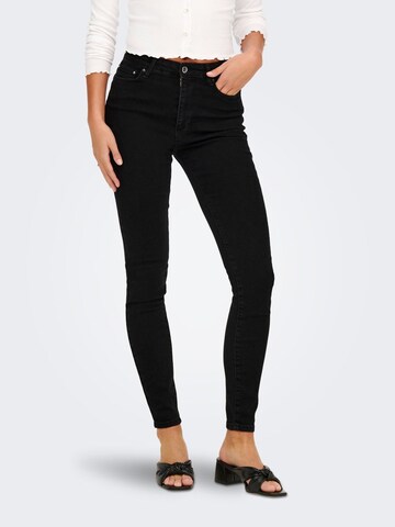 Skinny Jeans de la ONLY pe negru: față