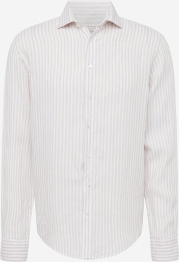 Bruun & Stengade Chemise 'Sydney' en beige clair / blanc, Vue avec produit