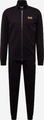 EA7 Emporio Armani Sweat suit in Black: front