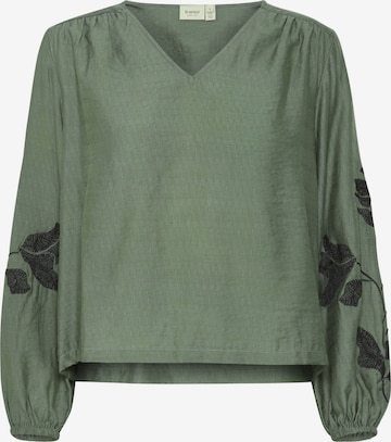 Fransa Bluse 'HARBO' in Grün: Vorderseite