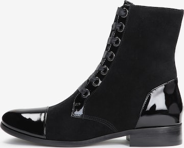 Kazar - Botines con cordones en negro: frente