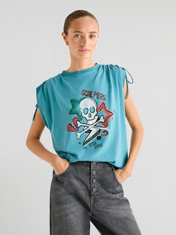 Scalpers Футболка 'Mex Skull' в Серый