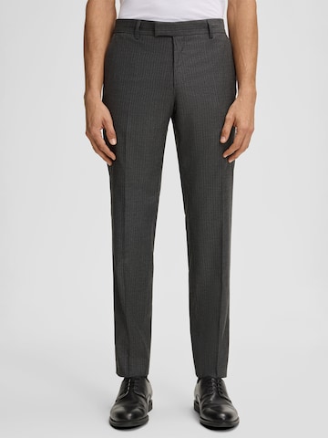 Coupe slim Pantalon à plis ' Melwin ' STRELLSON en gris : devant