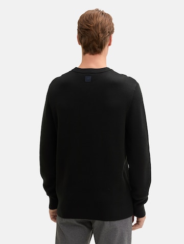 TOM TAILOR Sweater in Black