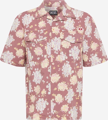 DIESEL Button Up Shirt 'S-MAC-FLO' in Pink: front