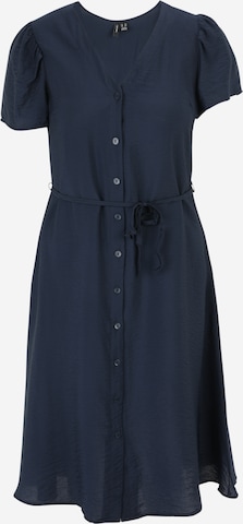 Vero Moda Petite Skjortklänning 'JOSIE' i blå: framsida