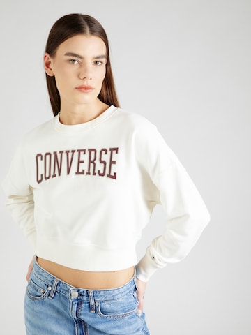 CONVERSE Sweatshirt in Beige: front