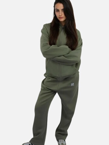 HEFTYKA Loosefit Sporthose 'OPEN'‌‌‌‌‌ in Grün