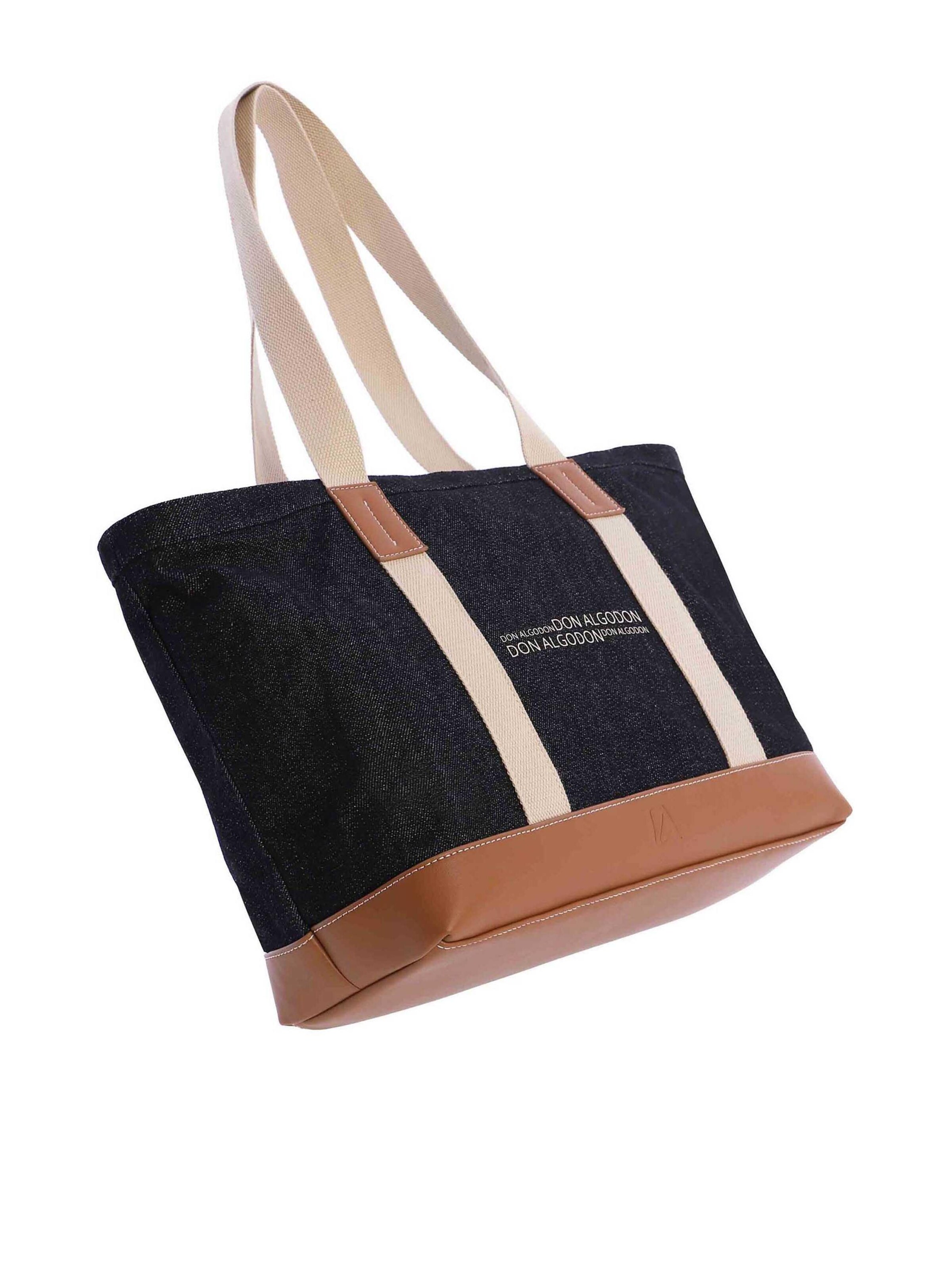 Don Algodon - Shopper 'Tabarca' en negro