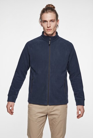 JACK & JONES Fleece Jacket 'JJPLUTO' in Blue: front