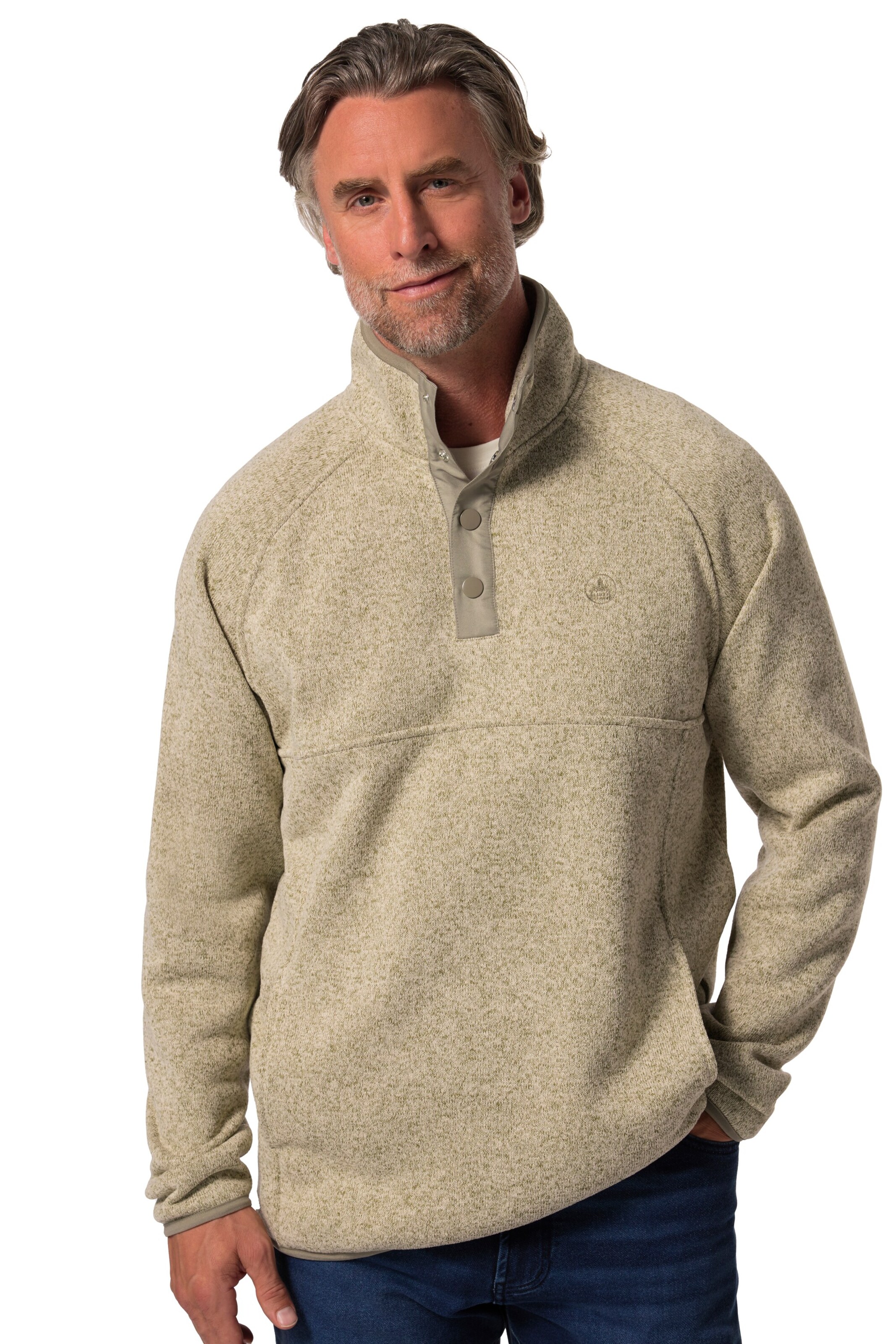 Boston Park Pullover in Beige: Vorderseite