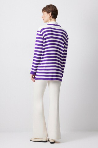 Touche Prive Gebreid vest in Lila