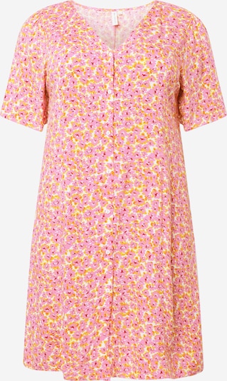 ONLY Carmakoma Kleid 'NOVA' in gelb / pink / rot / weiß, Produktansicht
