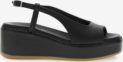 CAFè NOIR Sandale in schwarz, Produktansicht
