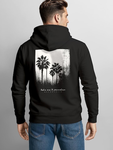 Neverless Sweatshirt 'Palmen' in Schwarz