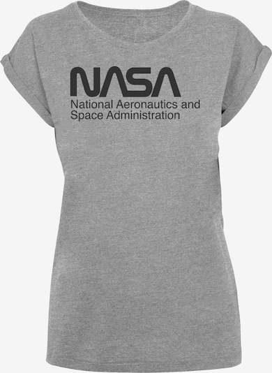 F4NT4STIC T-shirt 'NASA' en gris chiné / noir, Vue avec produit