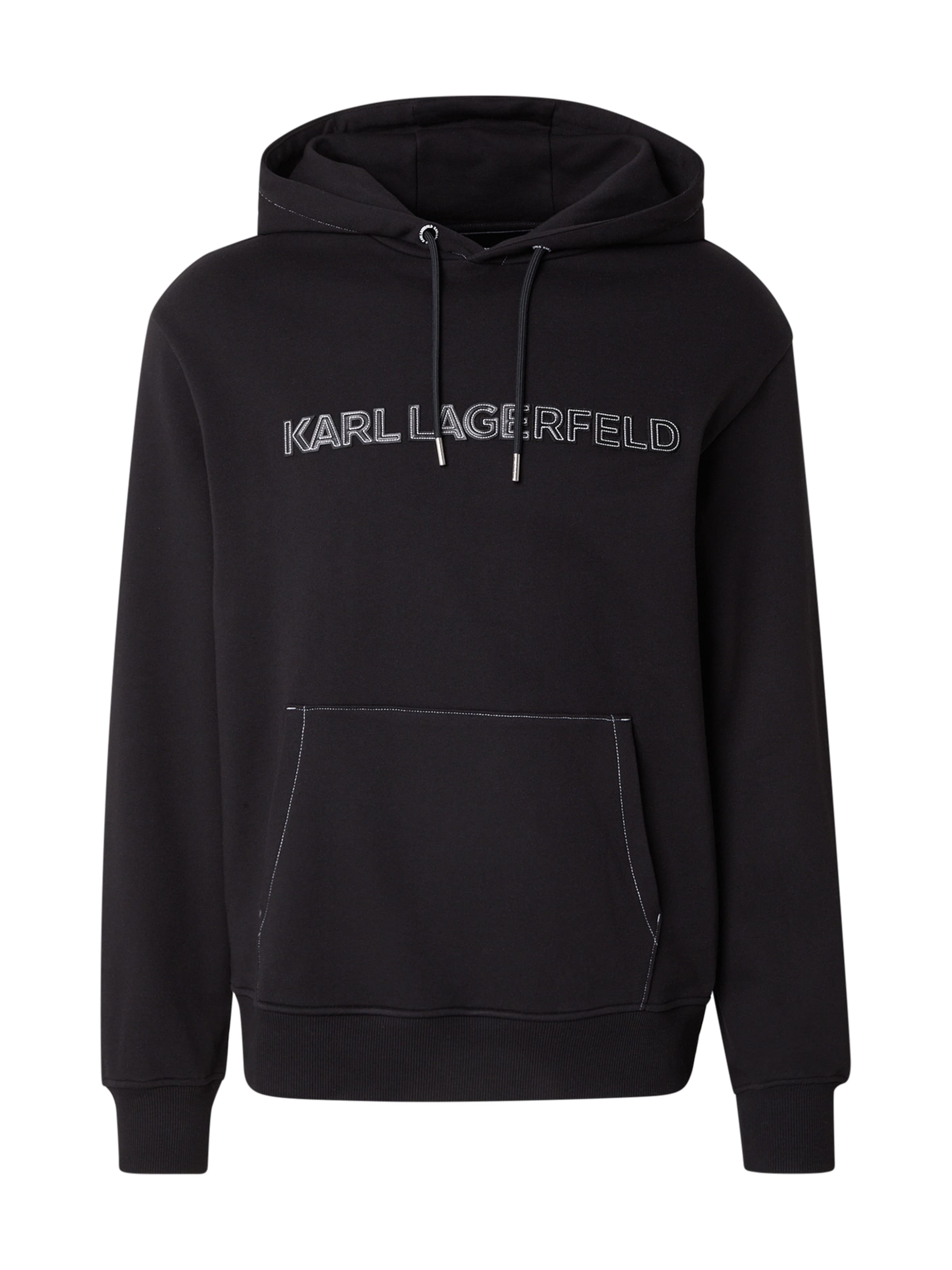 Karl Lagerfeld Sweatshirt in Black: front