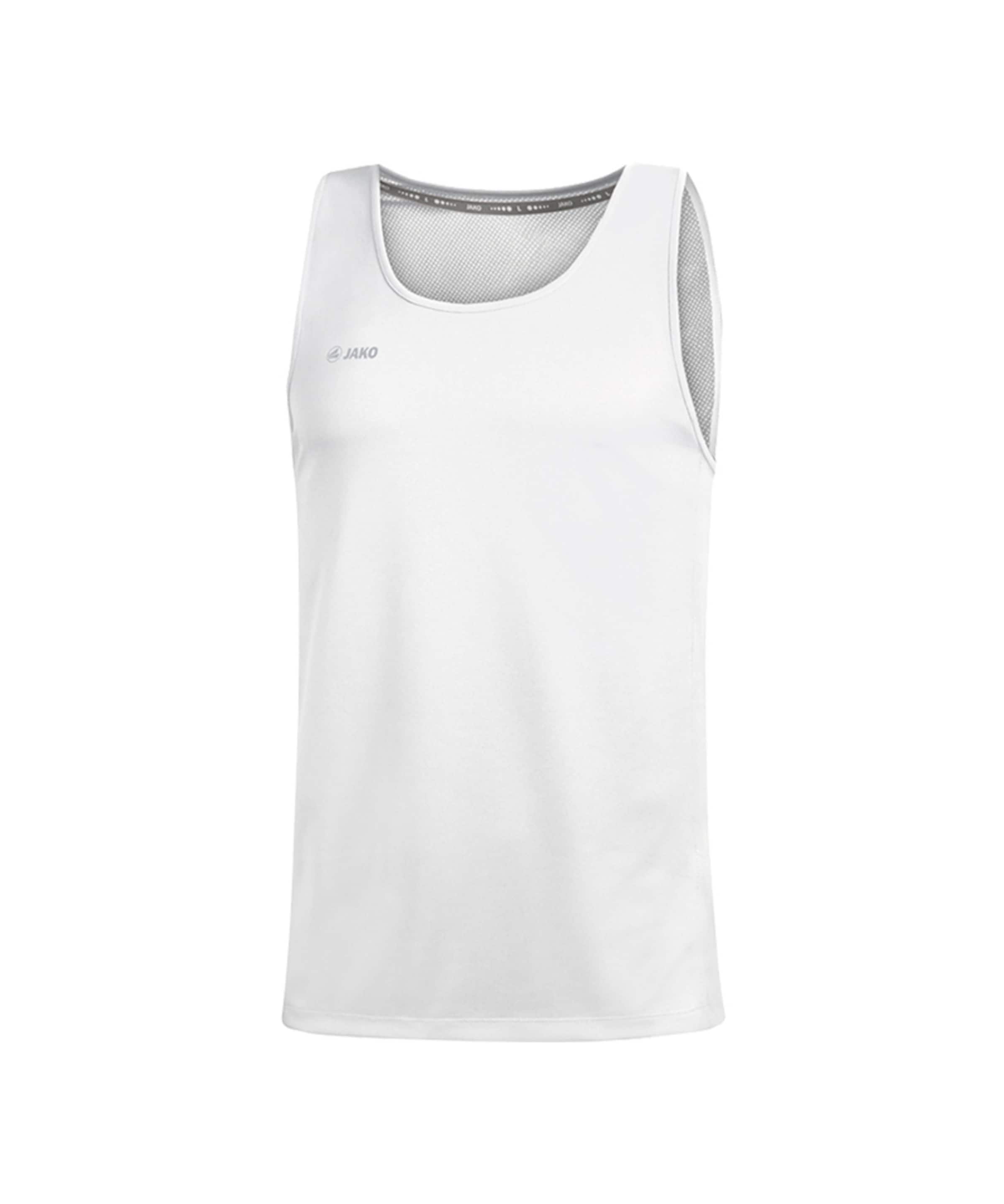 JAKO Performance Shirt 'Run 2.0' in White: front
