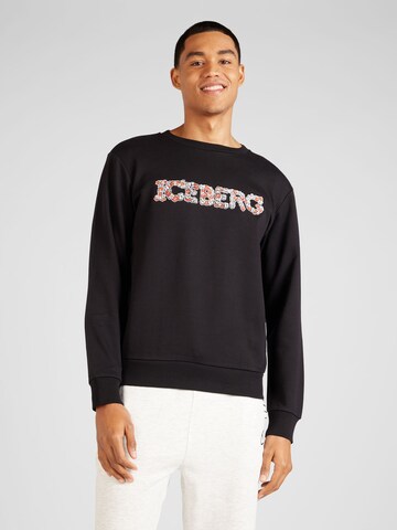 ICEBERG Sweatshirt in Black: front