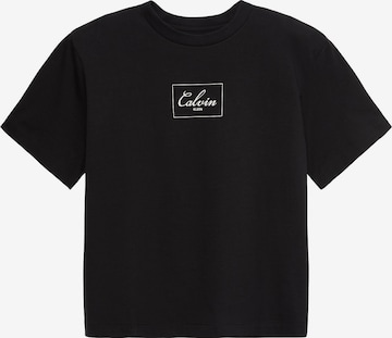 Regular T-shirt Calvin Klein Jeans en noir : devant