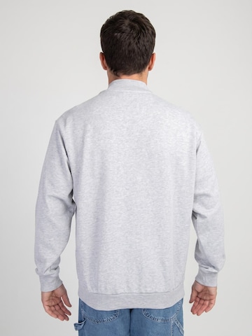 HUF Gebreid vest 'M' Athletic Cardigan Heather Grey' in Grijs