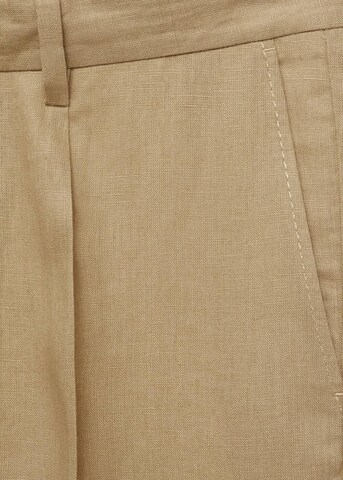 MANGO MAN Regular Pleated Pants 'Salve' in Beige