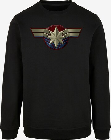 Sweat-shirt 'Captain Marvel' ABSOLUTE CULT en noir : devant